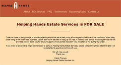 Desktop Screenshot of helpinghandsestateservices.com