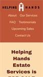 Mobile Screenshot of helpinghandsestateservices.com